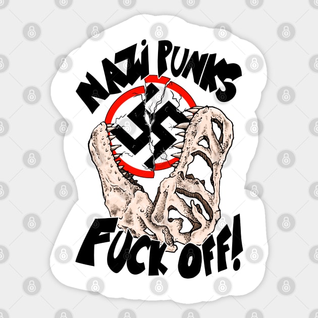 Nz punks fck off! Sticker by Sabo AbT